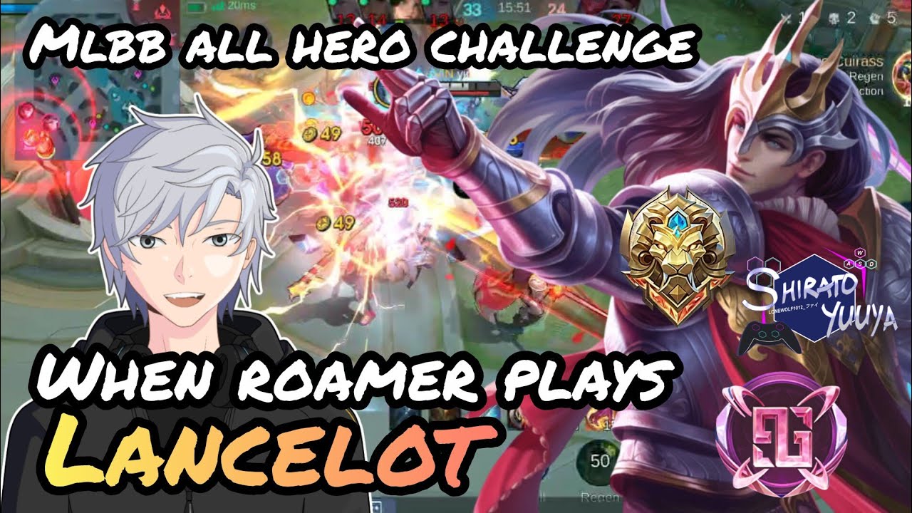 When Roamer Plays Lancelot: Destroy!!~ #MLBB #ShiratoYuuya #モバイルレジェンド #MlbbAllHeroChallenge