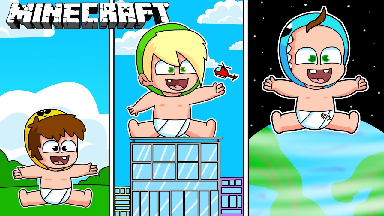 BEBE MILO DESAFIO: QUE BEBE se HACE mas GIGANTE en MINECRAFT 💥 EPICAMENTE ENORMEEESS!!