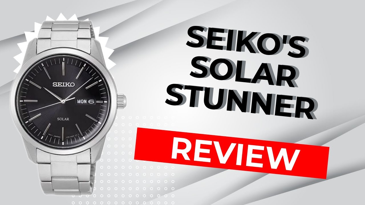 Let this affordable Seiko Solar Stunner make you happy! | SEIKO SNE527P1 watch review