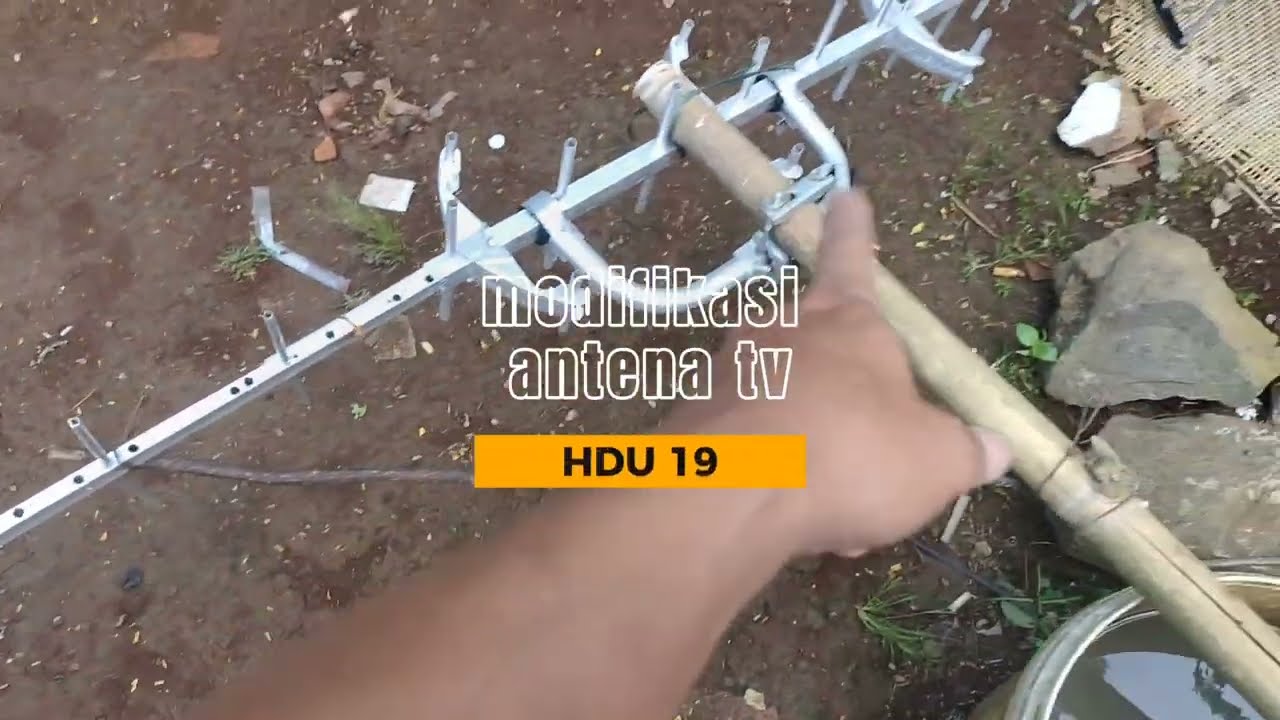 Modifikasi Antena Tv Digital HDU 19 Dan Hasilnya Membuat Geleng Kepala