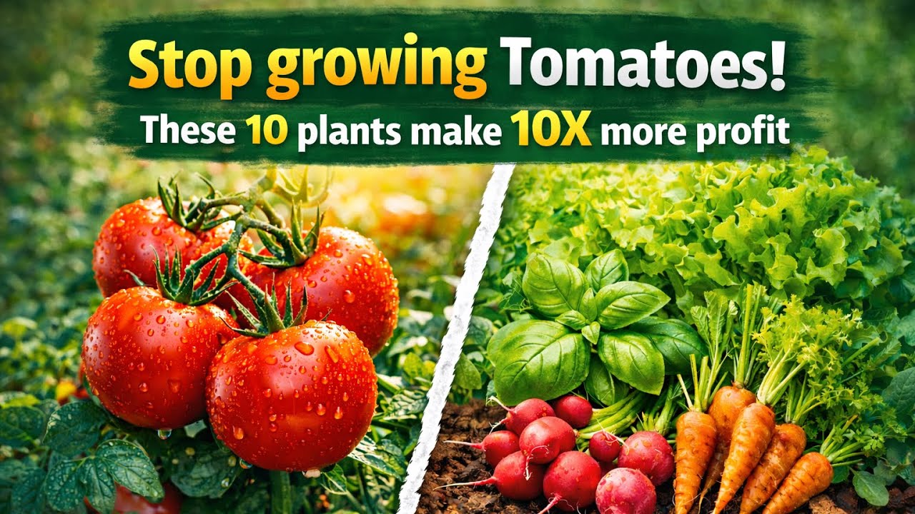 Stop Growing Tomatoes! These 10 Plants Make 10X More Profit