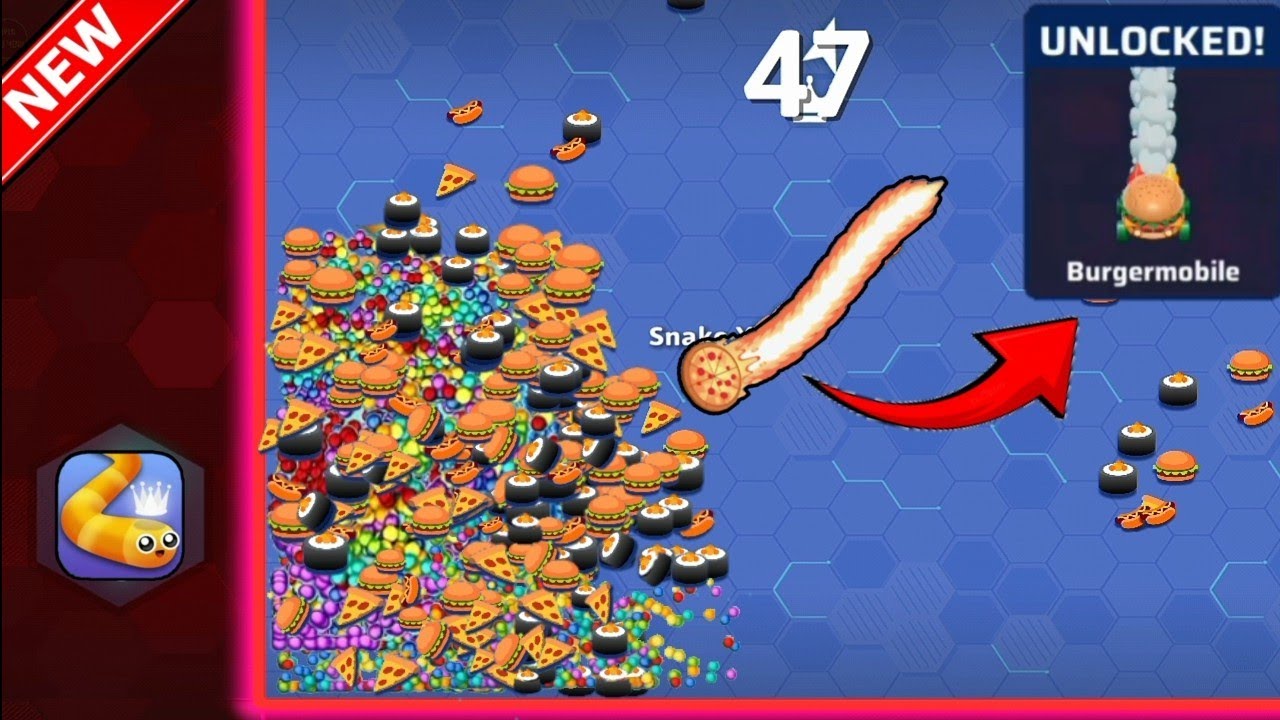 Snake.io - UNLOCKED ALL 4 FAST FOOD SNAKES EVENT SKINS!