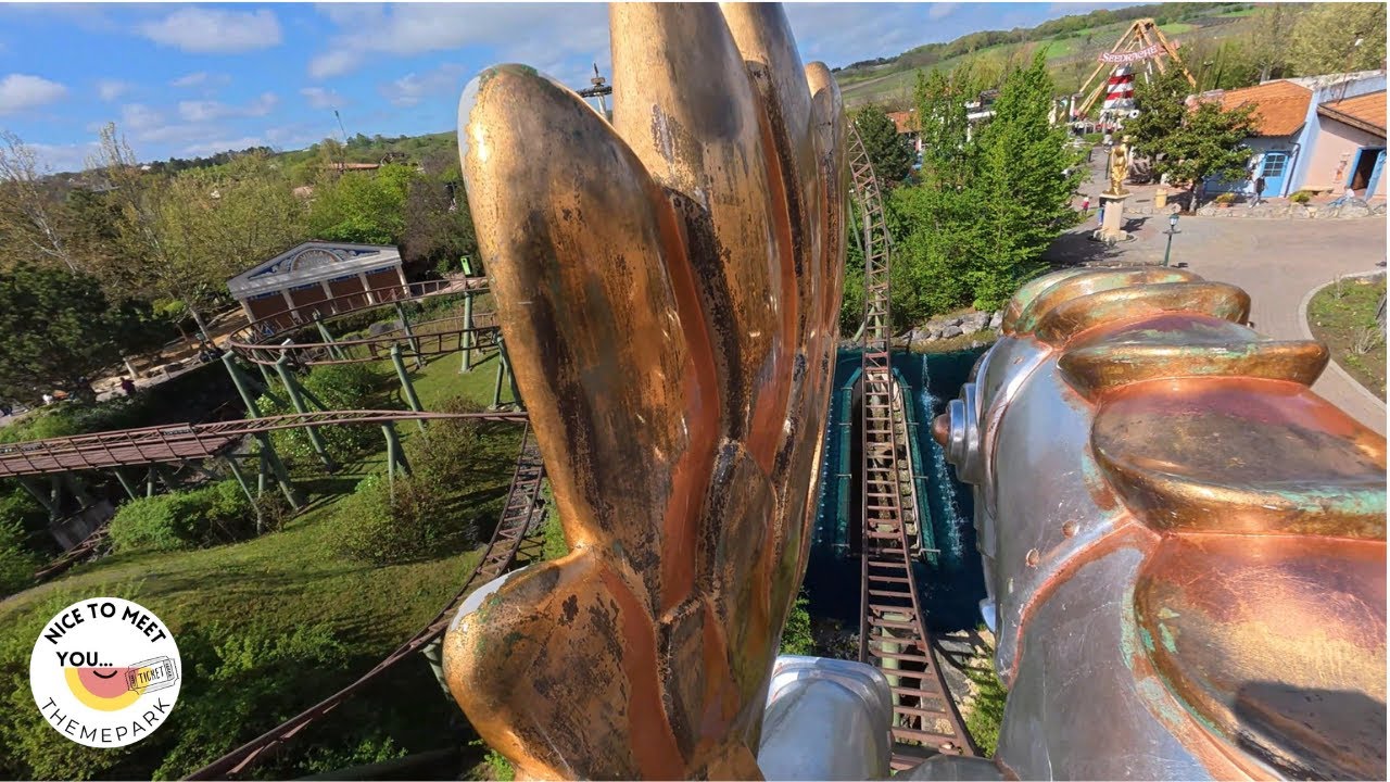 POV: Götterblitz Front Row 4K 60 FPS⚡🎢 | Family Coaster | Familypark Austria