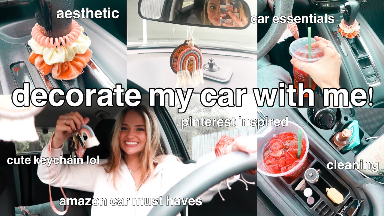 DECORATE MY CAR WITH ME | cleaning, organizing, + car tour! *pinterest inspired*