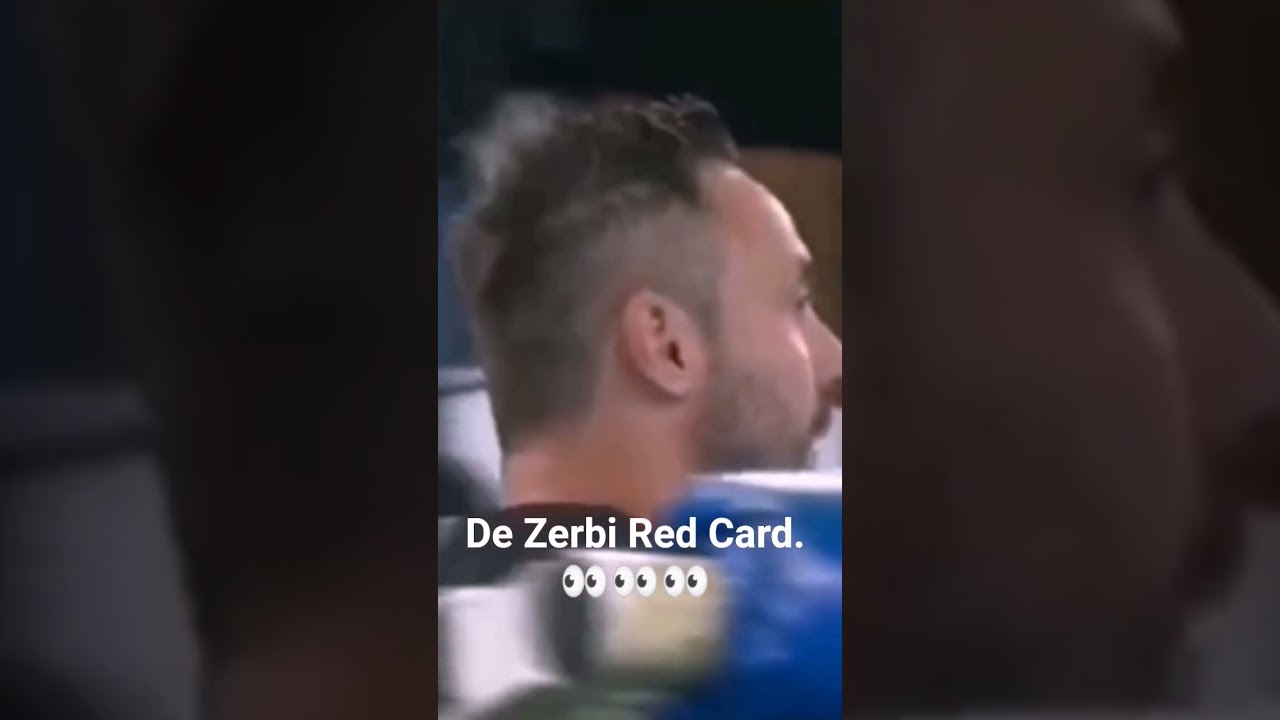 De Zerbi gets a red card but continues to give instructions. 👀👀