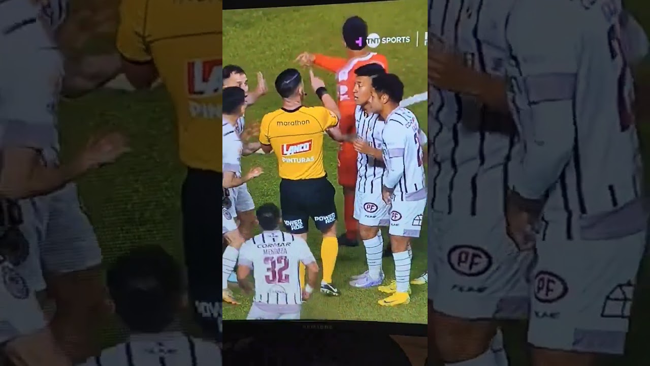 The images are from Chile.The referee awarded a corner kick for the goal.  😳