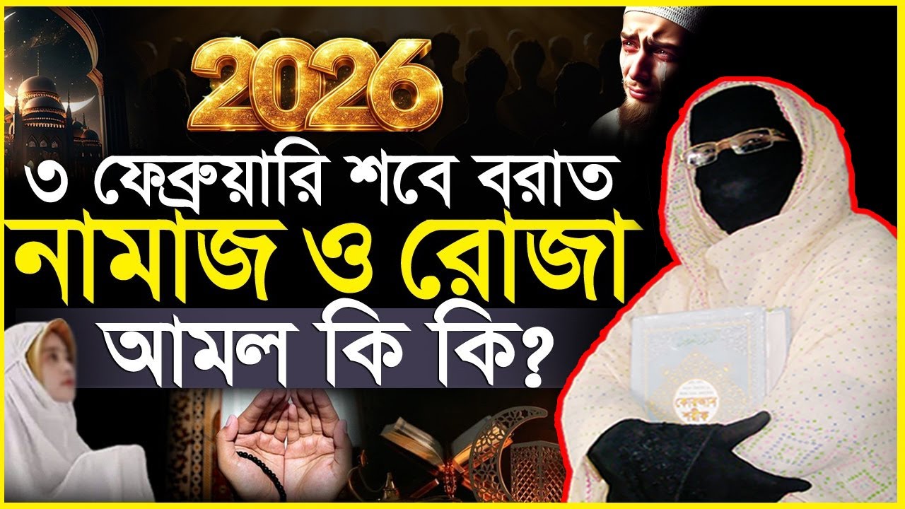 শবে বরাত নামাজ ও রোজা আমল কি কি..?  | নারী বক্তা সকিনা বেগম | mohila waz nari bokta waz 2026