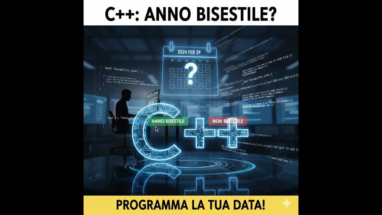 PROGRAMMAZIONE IN C++ ANNI BISESTILI (IF-ELSE)