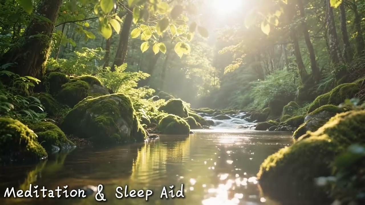 🌳躺进晨林溪涧的微光里深睡｜森系治愈白噪音 3 小时沉浸式温柔眠
