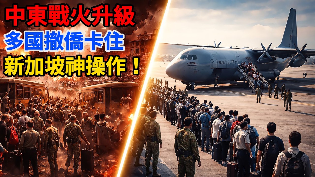 中東戰火燃起，多國撤僑陷入停滯，新加坡卻上演教科書級操作！看完才懂差距