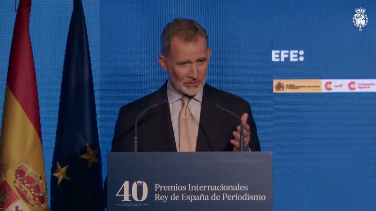 Intervenci&oacute;n del Rey en los Premios Internacionales &ldquo;Rey de Espa&ntilde;a&rdquo; de Periodismo 2023