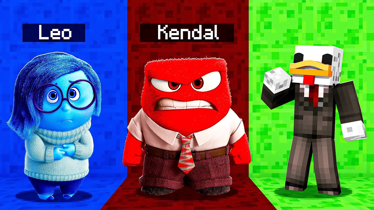 NASCONDINO CON KENDAL NEL MONDO DI INSIDE OUT 2 - MINECRAFT ITA