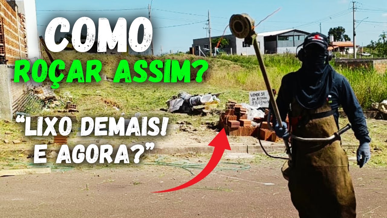 Essa Roçada me Deu trabalho | Terreno Muito Sujo | Dia Dia do Jardineiro!
