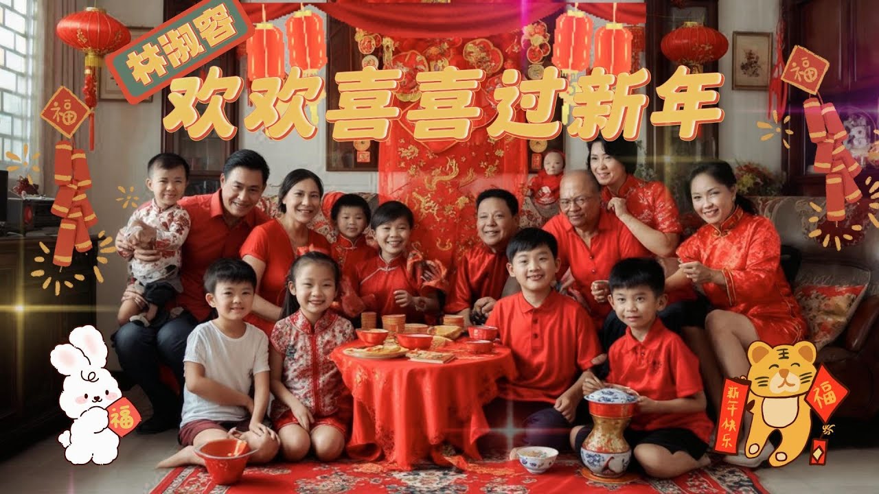 开心新年 大家欢乐！《欢欢喜喜过新年》 演唱：林淑容