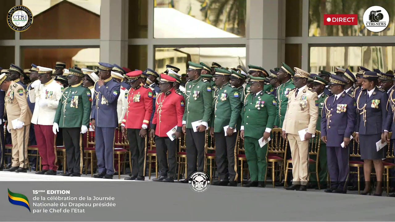 Gabon : célébration de la Journée nationale du Drapeau présidée par le Président Brice Oligui Nguema