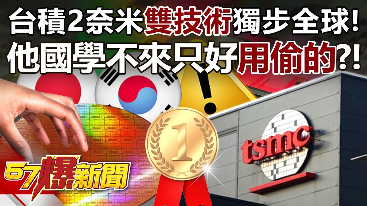 台積2奈米「雙技術」獨步全球！ 他國學不來只好「用偷的」？！ - 姚惠珍 江中博 徐俊相《57爆新聞》20250808-3