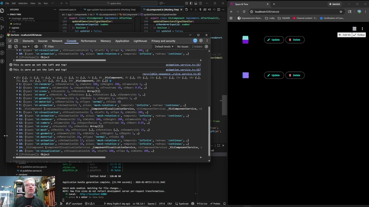 357 - ThreeJS and Angular Space And Time Application: Start Animation Bug Fix