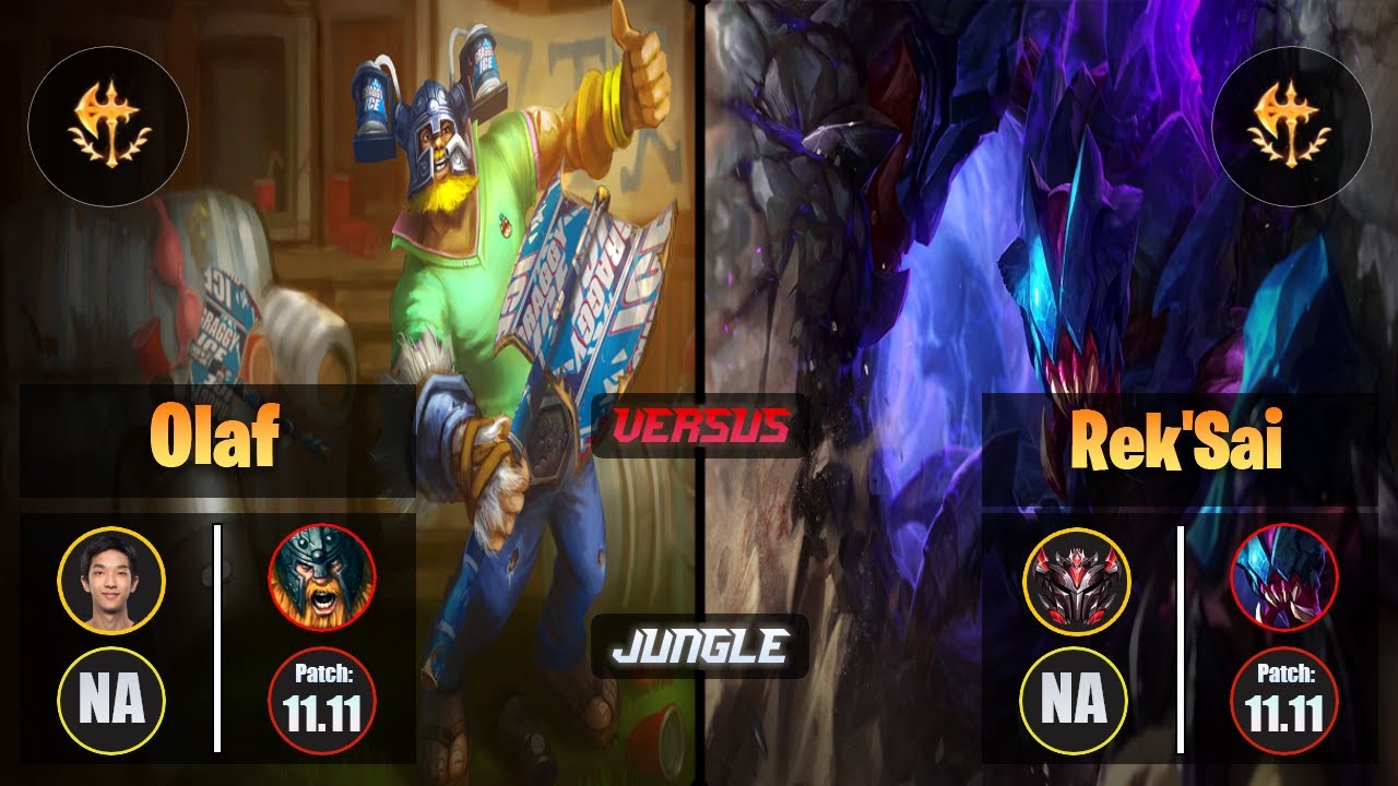 Blaber OLAF (Jungle) [Conqueror] VS REK'SAI - Grandmaster NA Patch 11.11