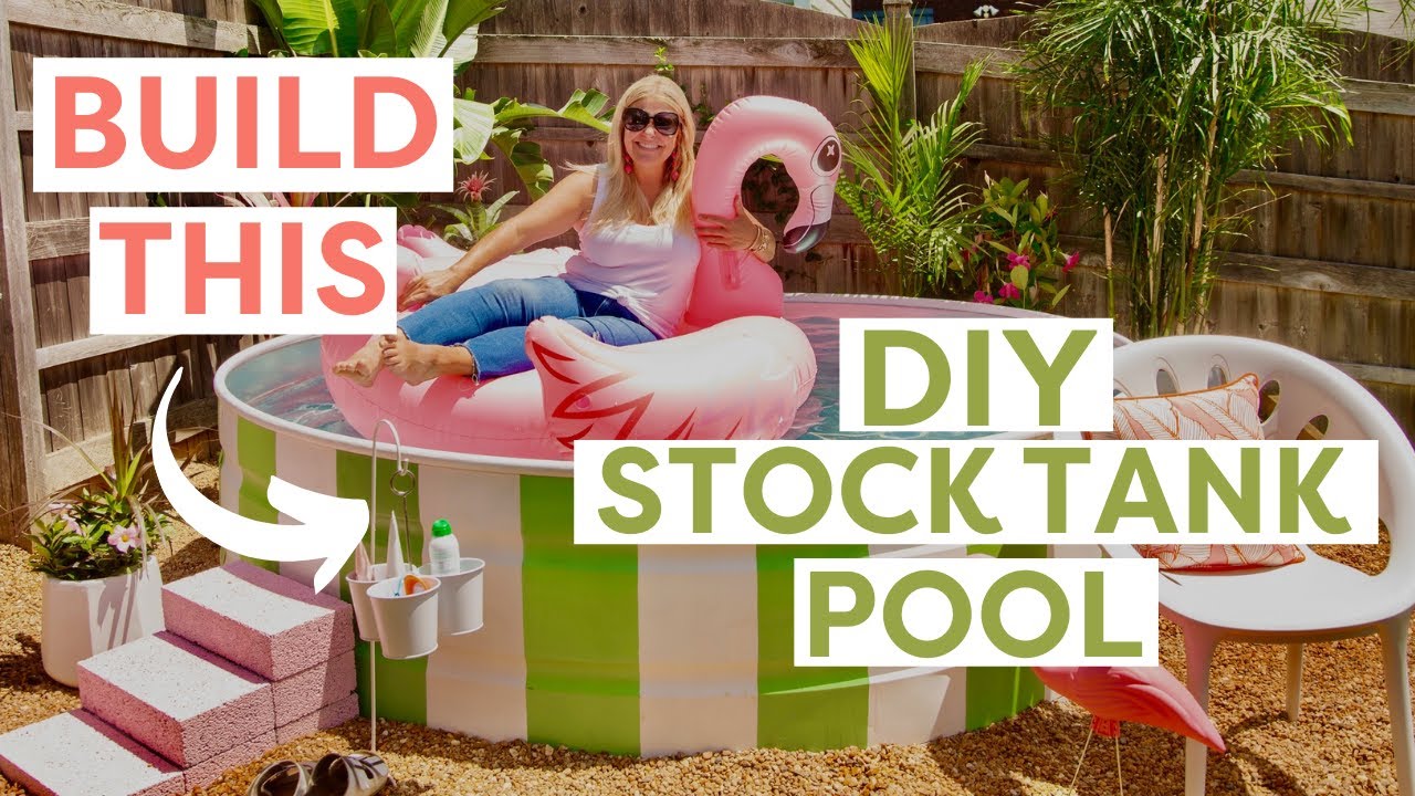 How to Build This Stock Tank Pool For Your Backyard | DIY Stock Tank Pool