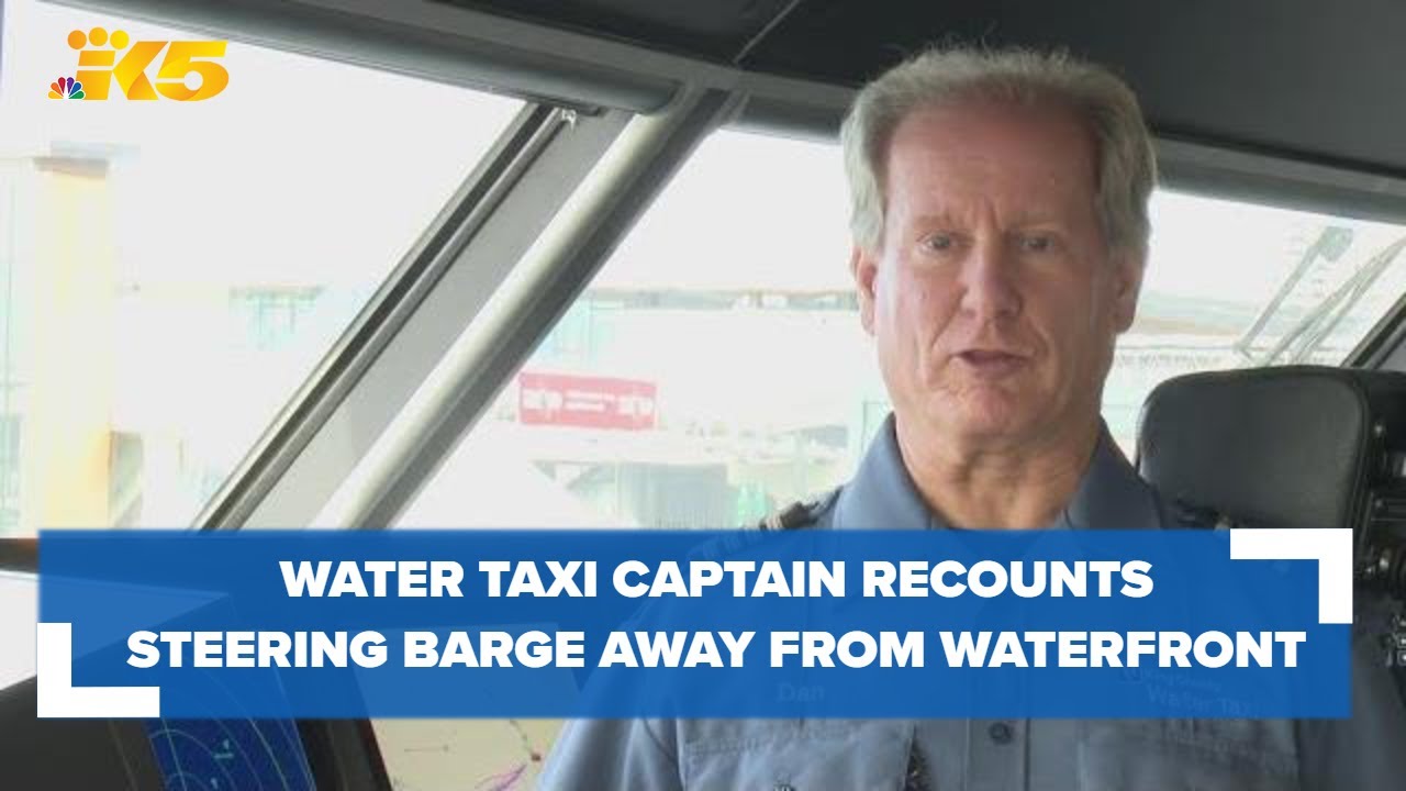 'Heroic' water taxi captain recounts steering loose barge away from Seattle waterfront