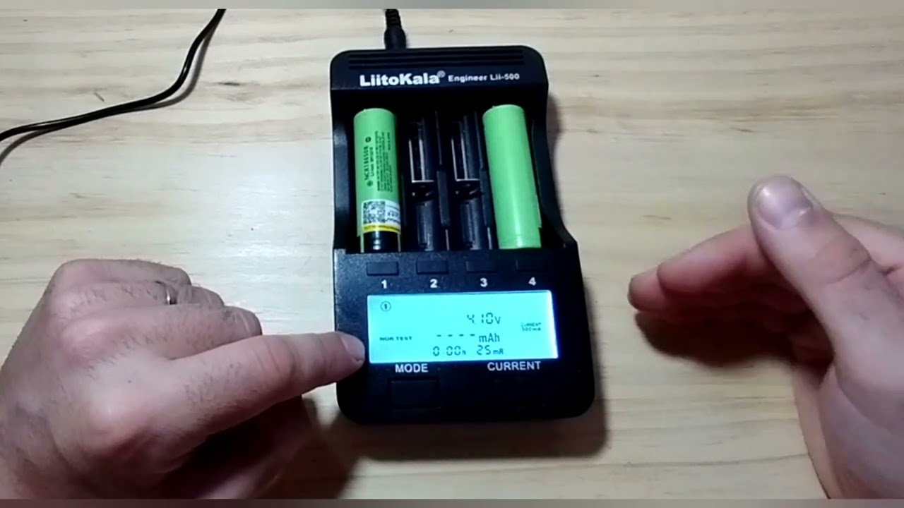 Comprobar la capacidad de una batería de litio con el cargador liitokala lii-500