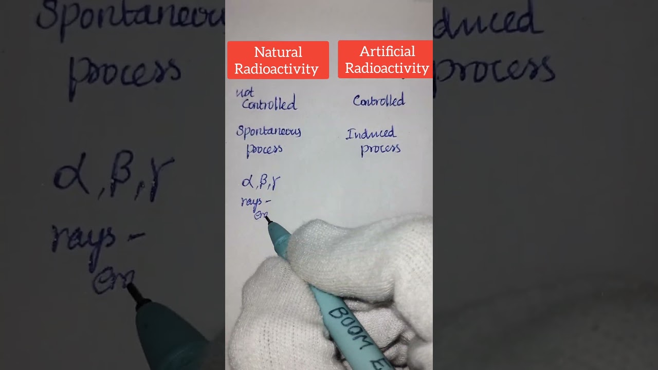 Distinguish natural radioactivity and artificial radioactivity | class 10 physics