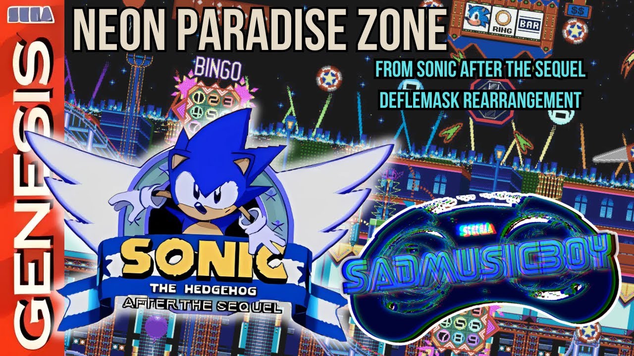 NEON PARADISE ZONE - SONIC A.T.S. [GEN/MD Arrangement]
