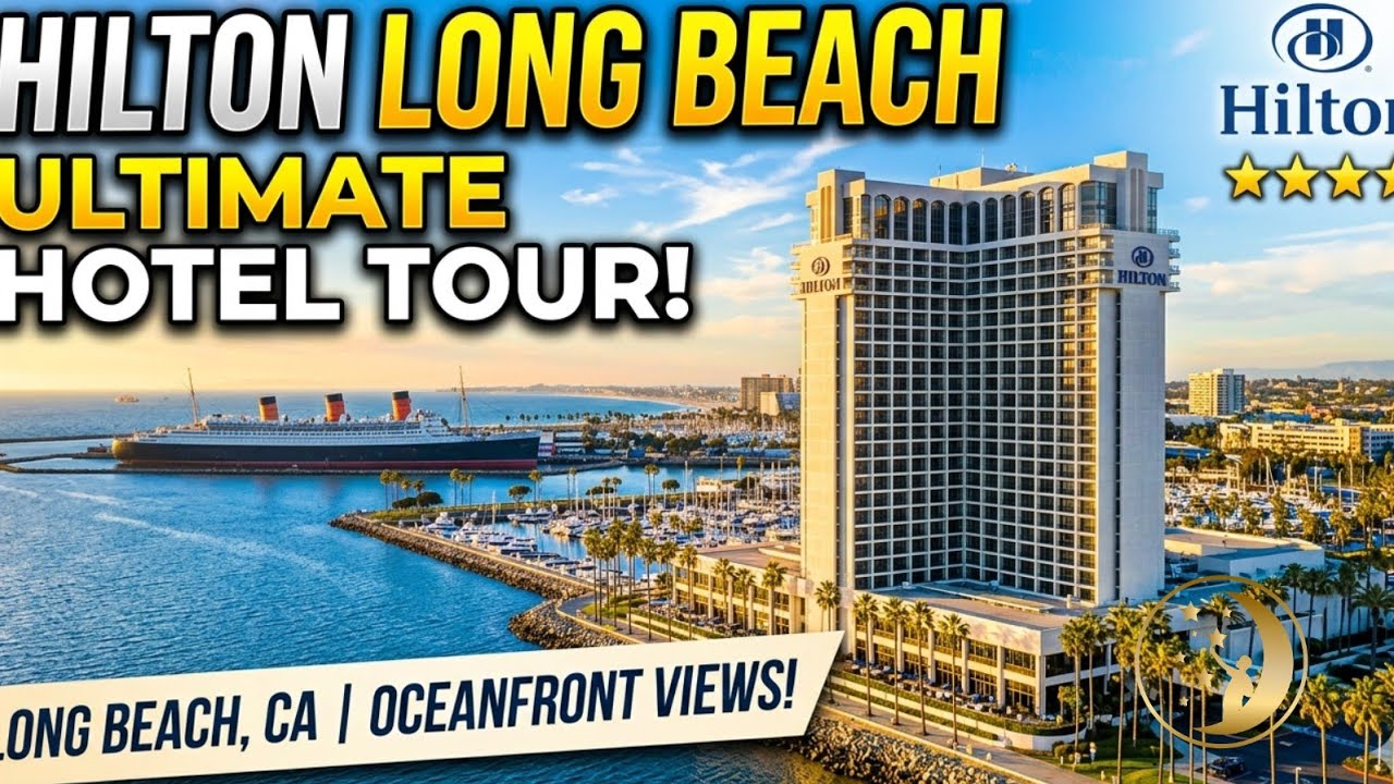 Inside Hilton Long Beach 🌴 Rooftop Pool, Stylish Lobby & Surprising Details ✨ | BDETravel 