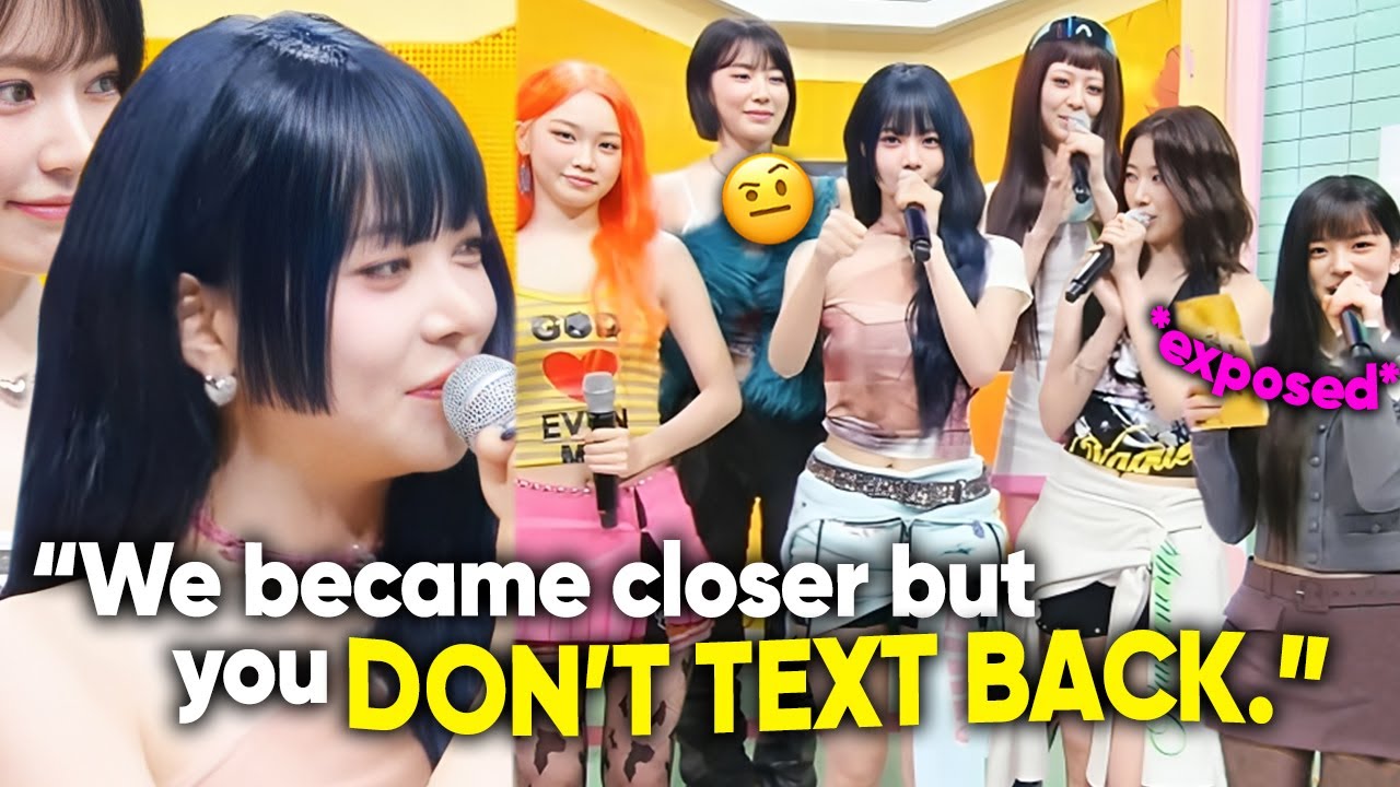 LE SSERAFIM felt so embarrassed, EUNCHAE exposed Minju for not replying to her texts at all