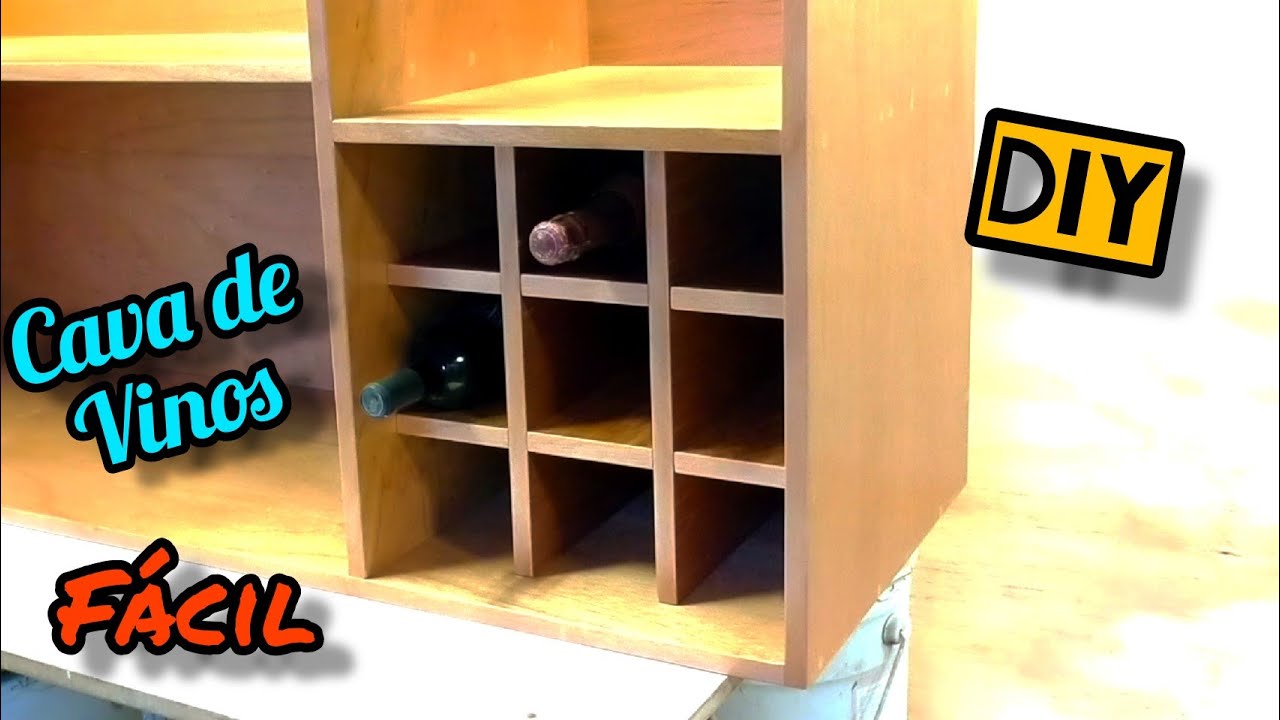 Cómo cortar FÁCIL madera para hacer una CAVA (Botellero)