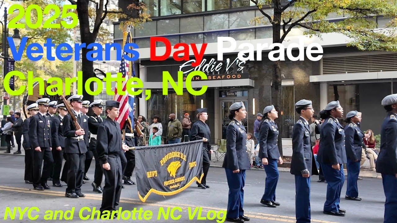 Charlotte NC - 2025 Veterans Day Parade. Salute to Veterans - Happy Veterans Day!