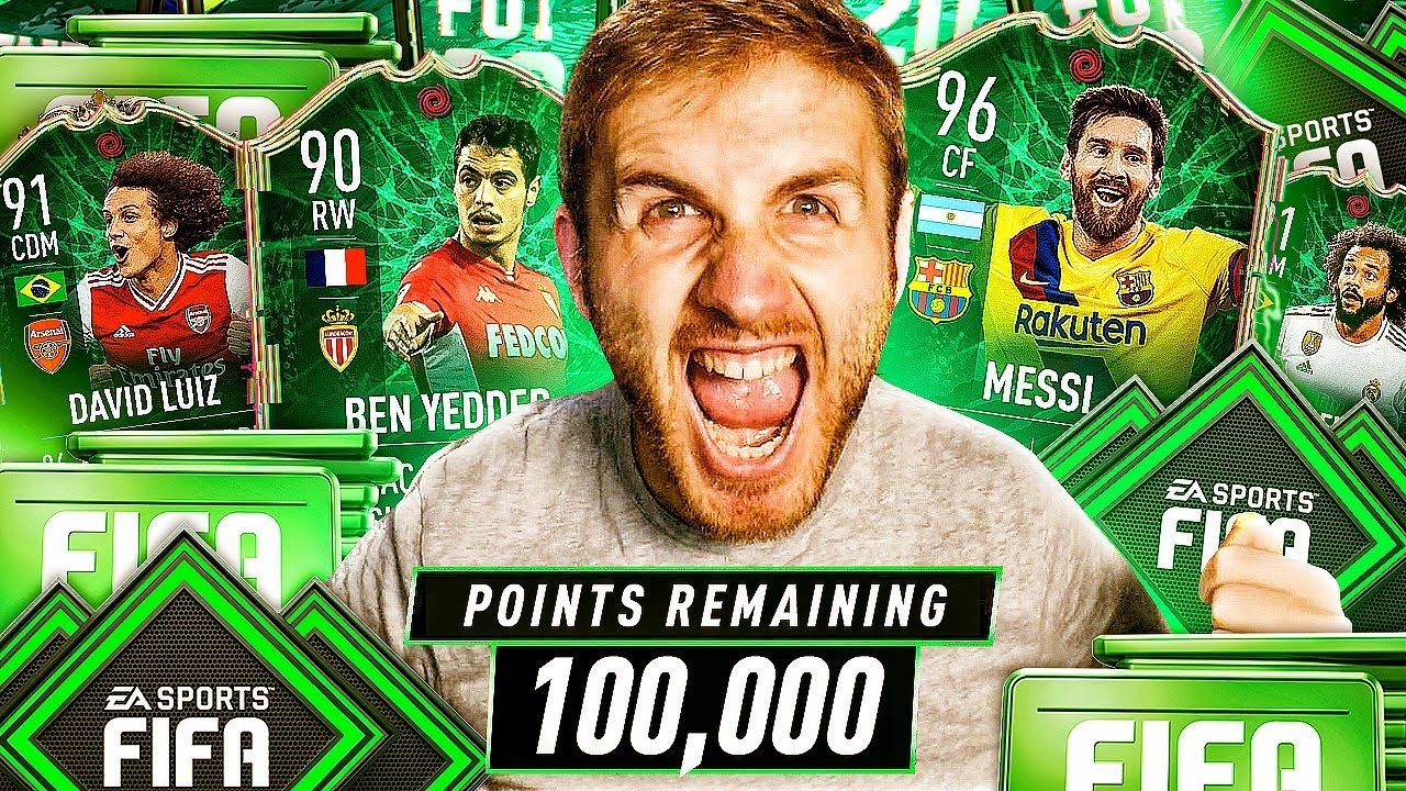 What do you get from 100,000 FIFA Points on Shapeshifter Packs?