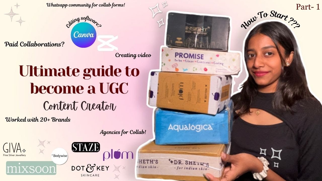 How to become a UGC creator? 🥰 | Brand collaborations | Editing apps | paid collaboration 💌🦩
