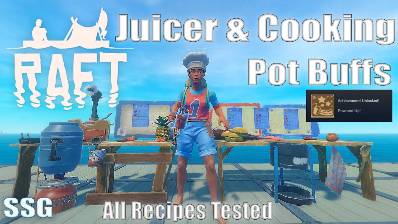 Raft | Juicer & Cooking Buffs Recipes | Tested