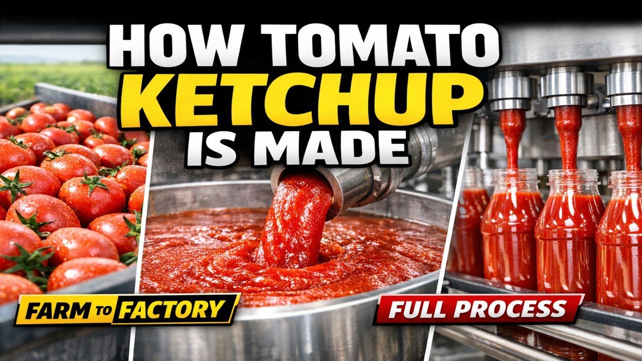 How Tomato Ketchup Is Made | Inside a Modern Food Factory | Food Process