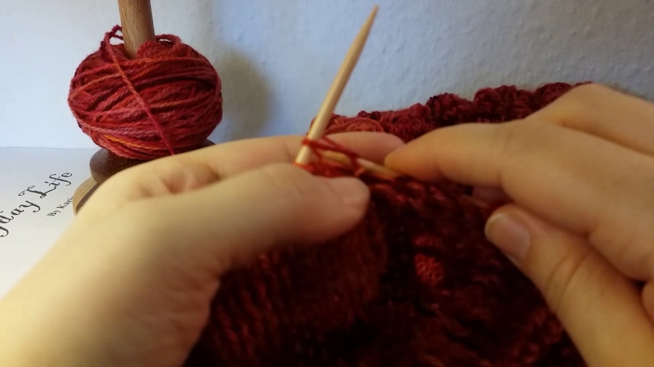 How I knit - danish knitting