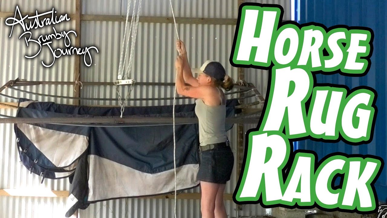 DIY Horse Rug Rack, Pulley System 🐴Australian Horse Training