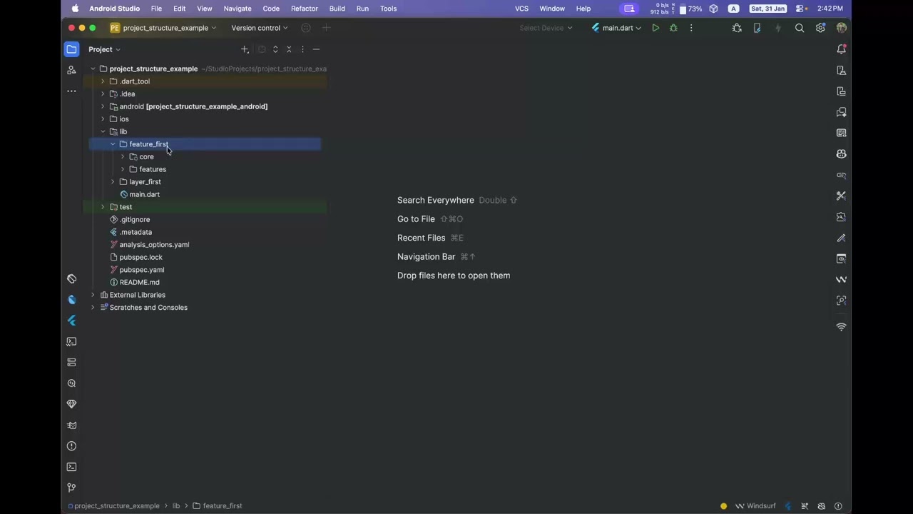 The Flutter project structure I use in production