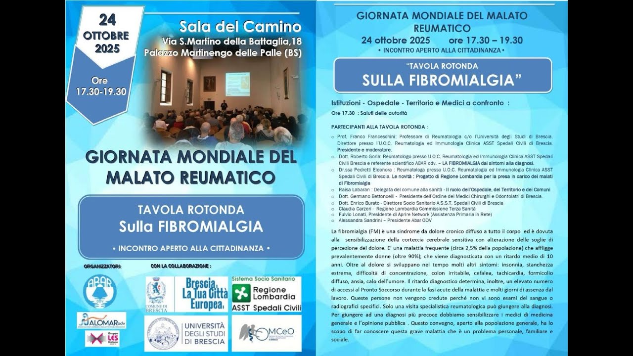 TAVOLA ROTONDA SULLA FIBROMIALGIA