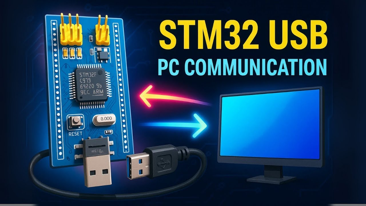 STM32 USB CDC Tutorial: Virtual COM Port || Bidirectional Communication Without UART