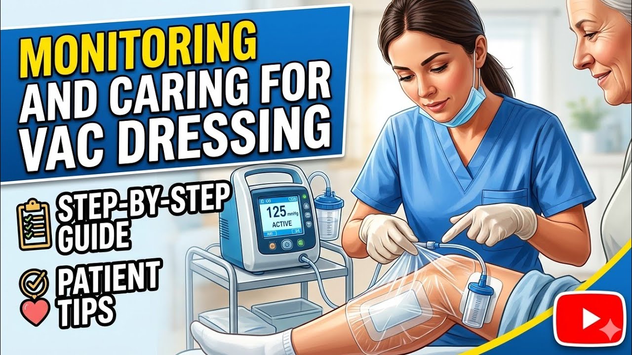 Monitoring and caring for VAC dressing