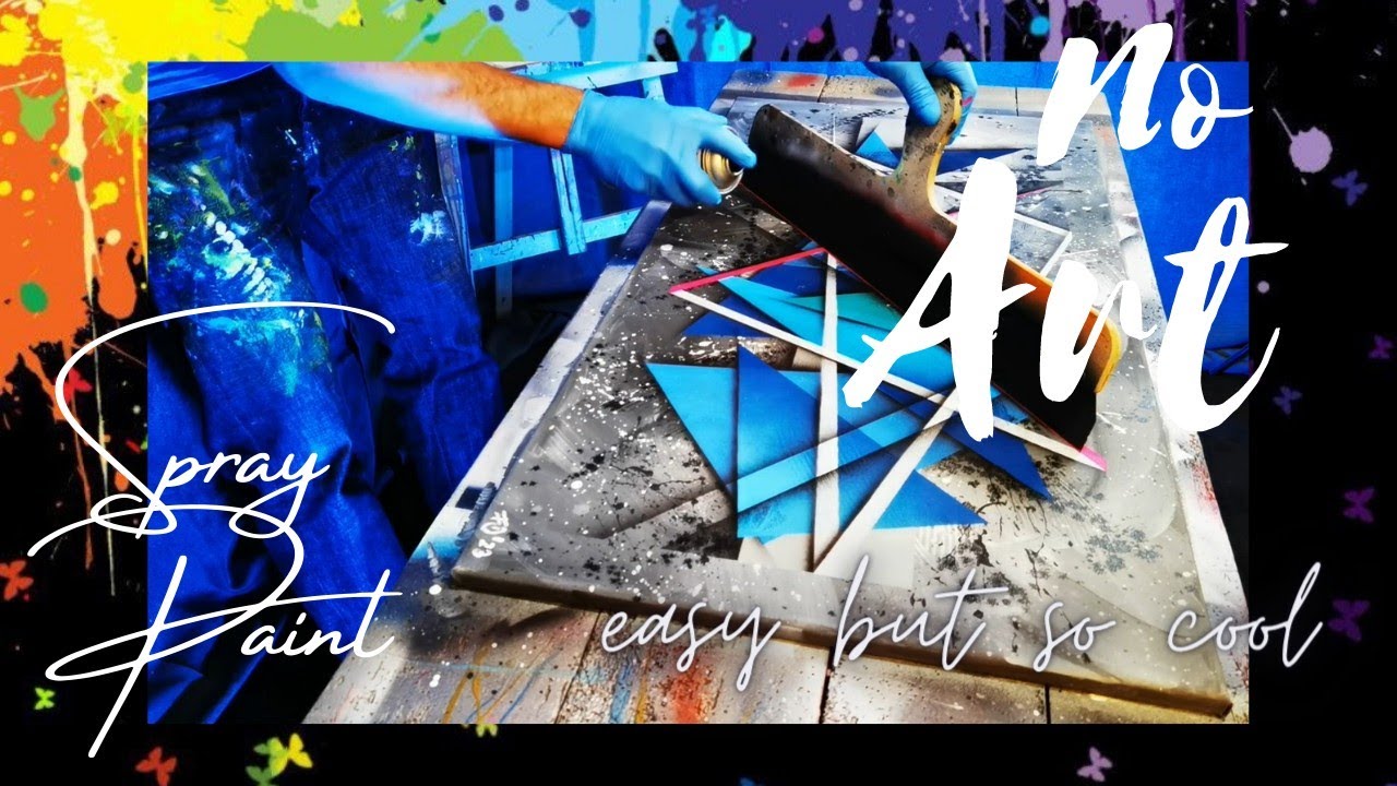 Easy Abstract Painting / Modern / Acryl / Spray Paint/ 