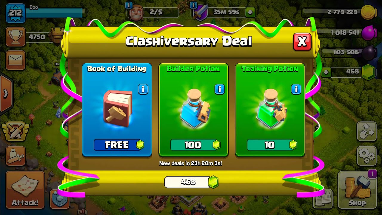 COC clashiversary deal ☺