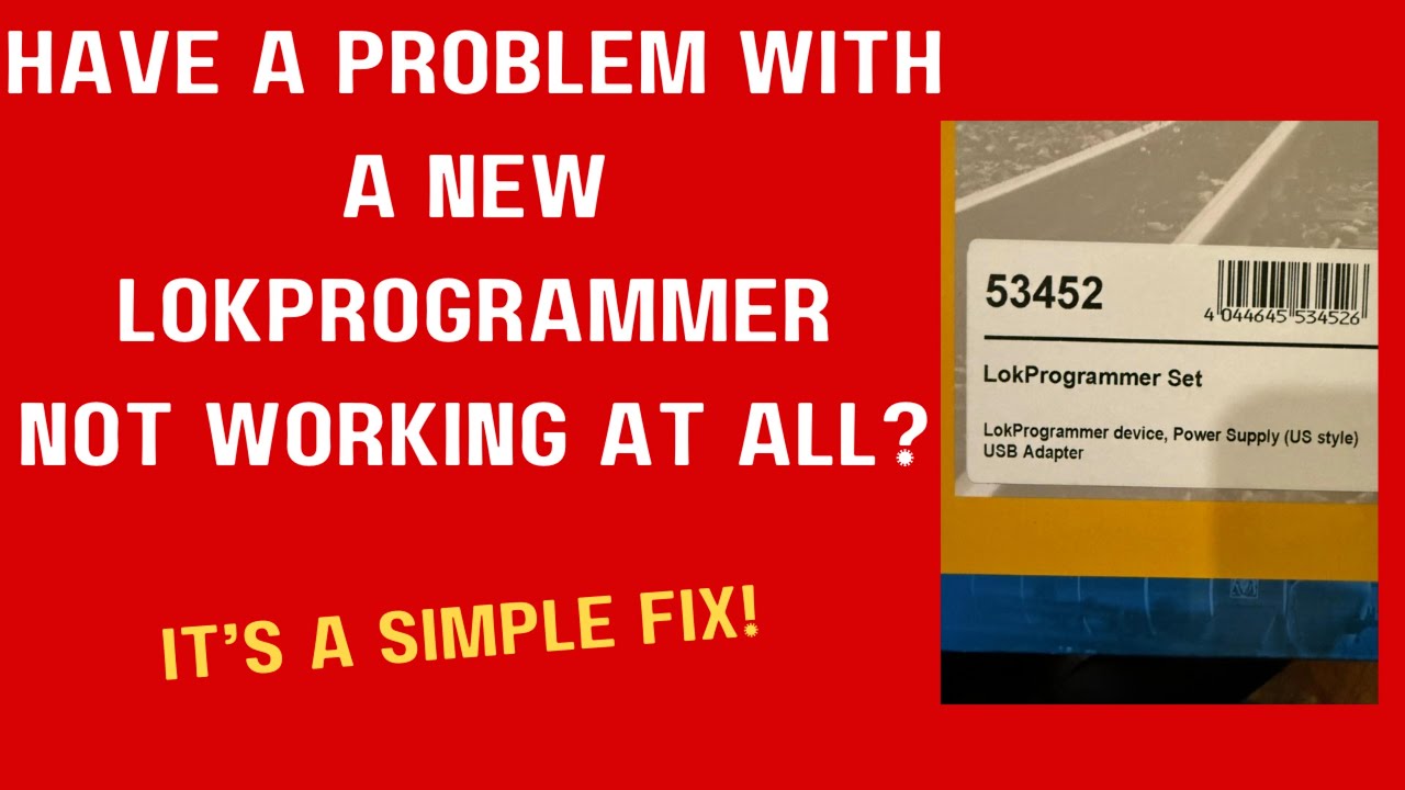 LokProgrammer Not Working at All? It's a simple fix!