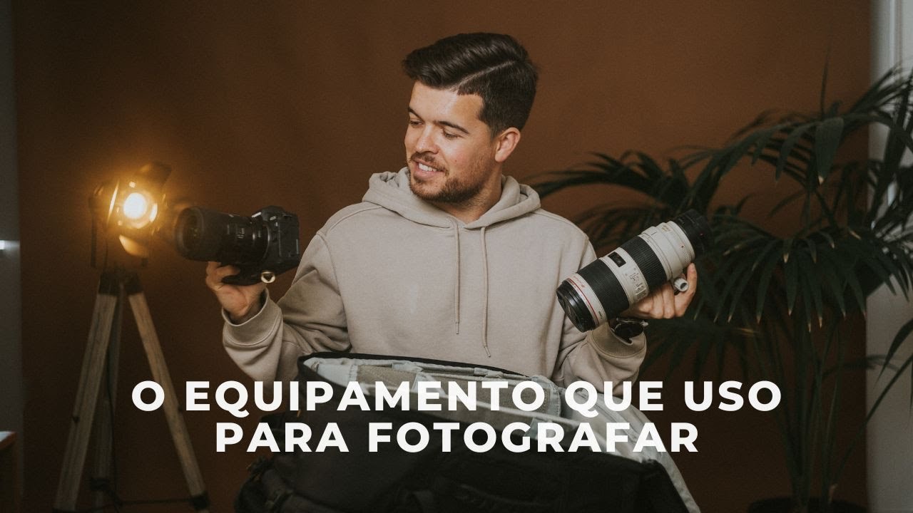 O equipamento que uso para fotografar