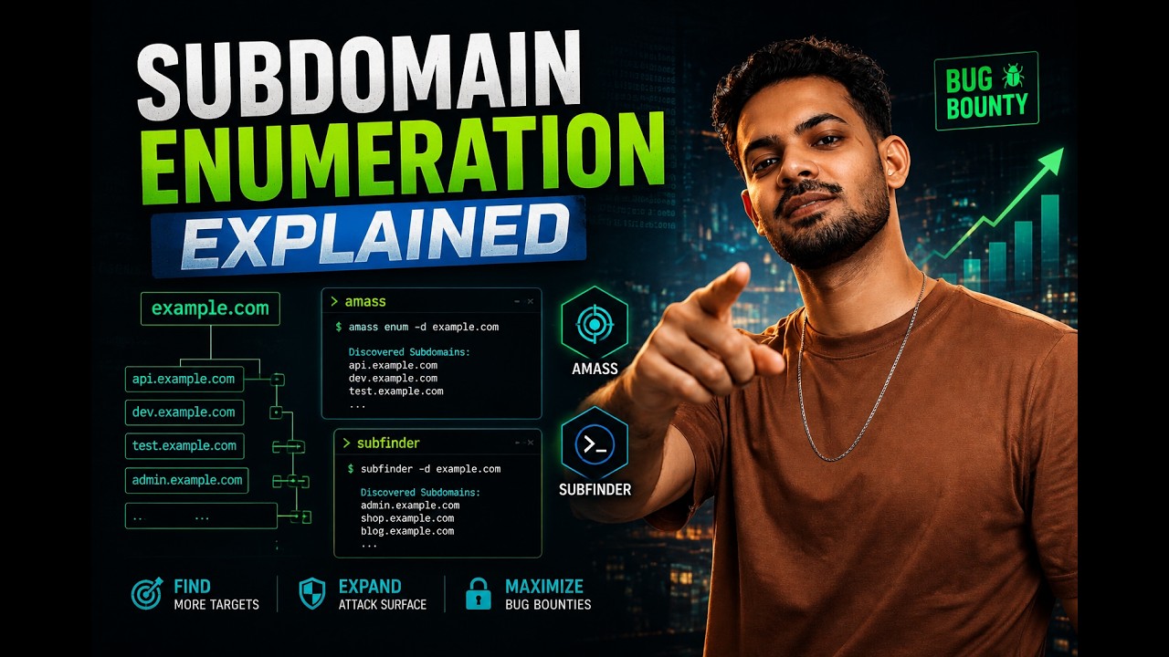 Bug Bounty Day 1: Subdomain Enumeration Masterclass | Amass & Subfinder Explained