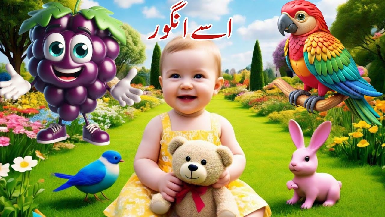 Urdu English Alphabets & Counting Numbers | ABC + Alif Bay Pay | Kids Learning 📚✨alif se anar