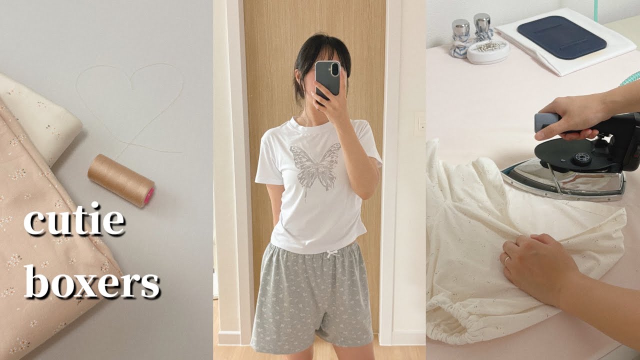 첫 오버록 홈웨어 도전기 💪 | 뽀야쏘잉 사각빤쮸 | 소잉 브이로그