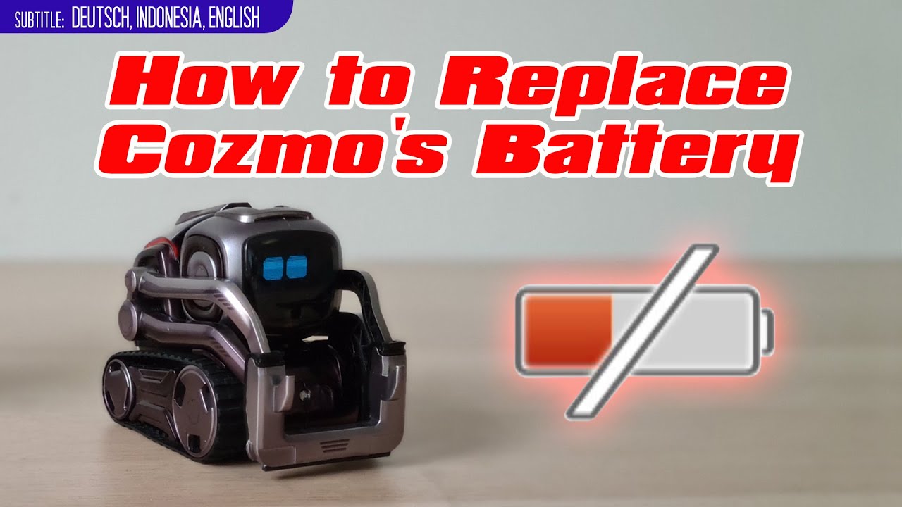 Wie wechselt man die Batterie von COZMO | 100 Minuten Spielzeit