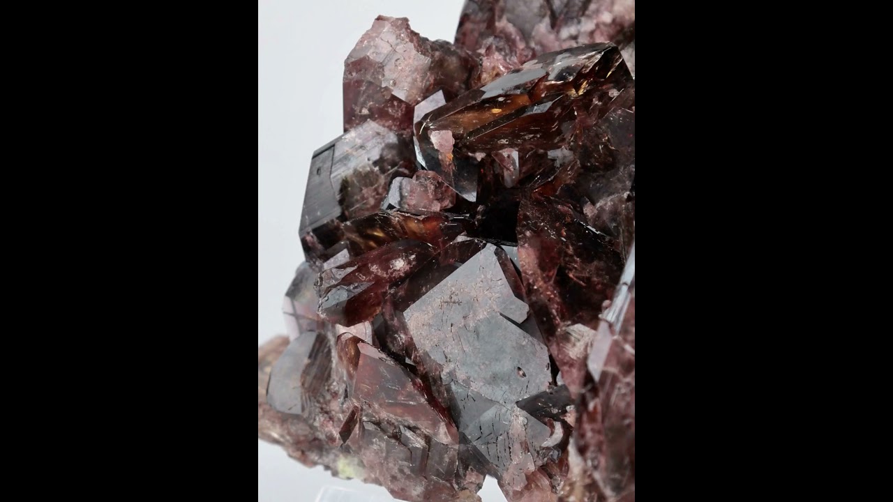 Axinite on Albite from Pakistan | Fine Art Minerals | Axinite |